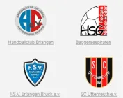 Die Grafik zeigt vier Vereine, die KDE als Sponsor unterstützt.