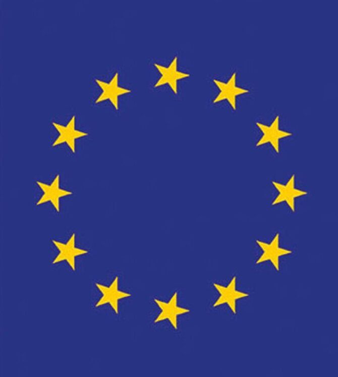 Dies ist die Flagge der EU.