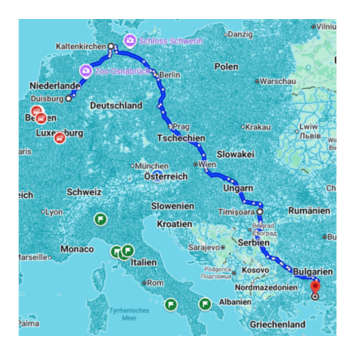 TdM0125 Karte zum Transport des Monats März 2025 der KDE Transport GmbH