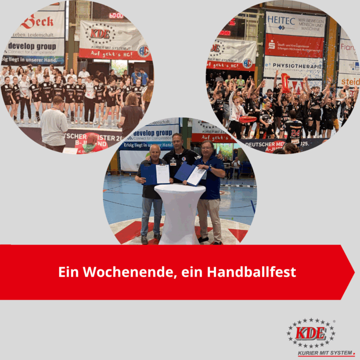 Ein Wochenende, ein Handballfest News der KDE Transport GmbH zur Jugend des HC Erlangen